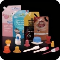 flexible packaging pouch spout cap